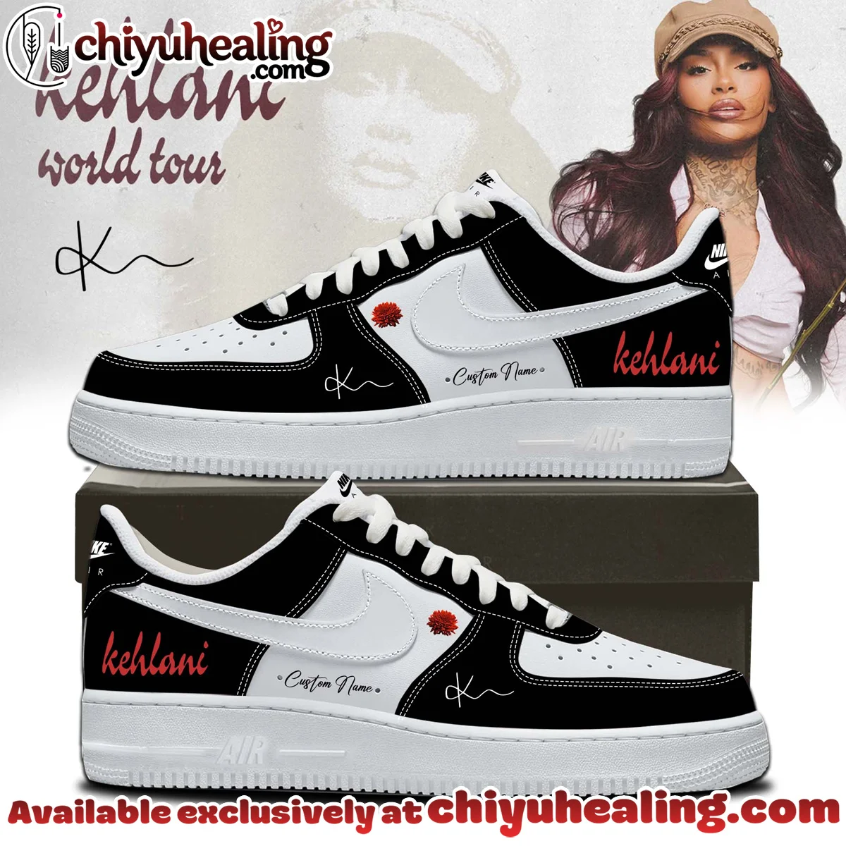KEHLANI Signature Custom Air Force 1 & Jordan 1 Shoes - Series 6