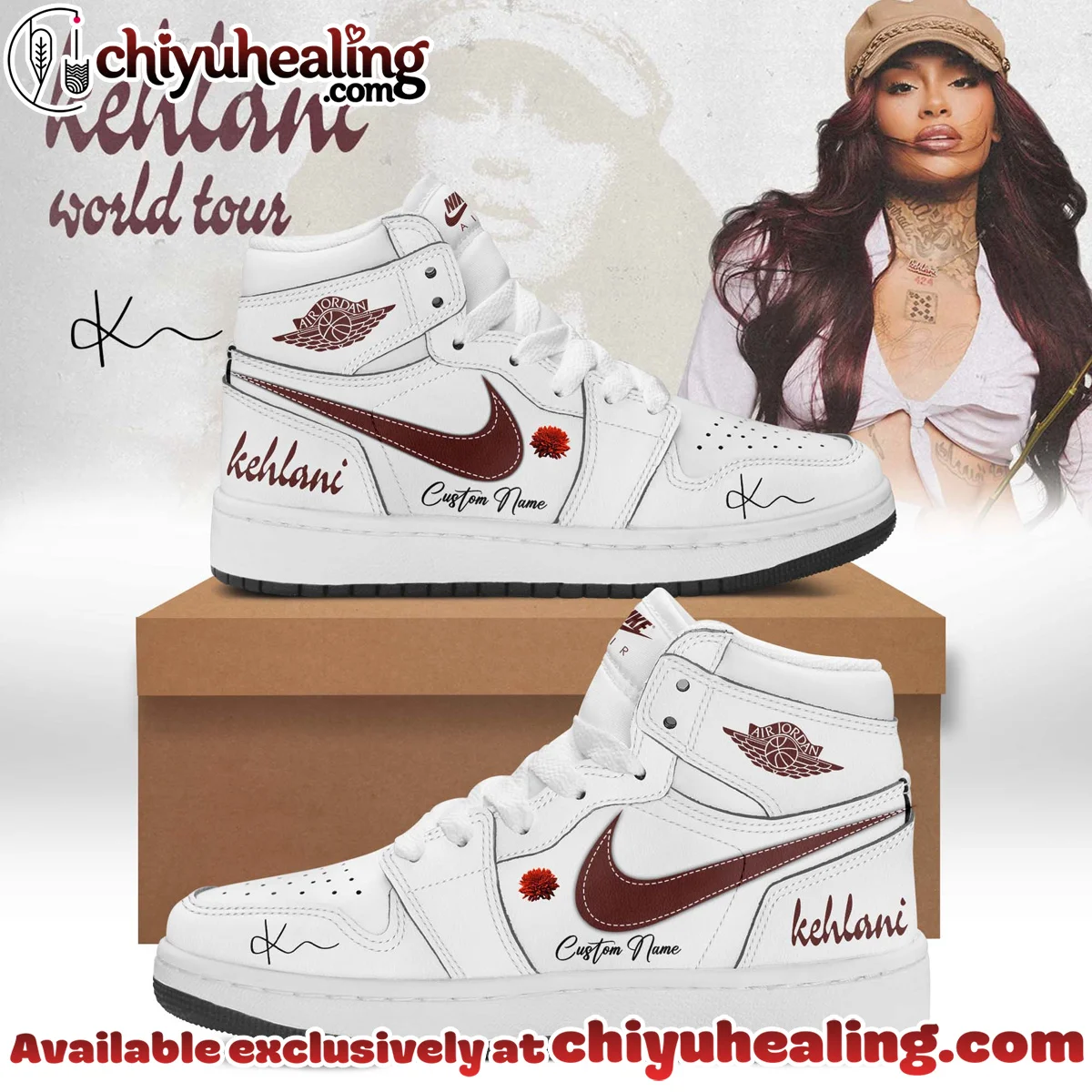 KEHLANI Signature Custom Air Force 1 & Jordan 1 Shoes - Variant 10