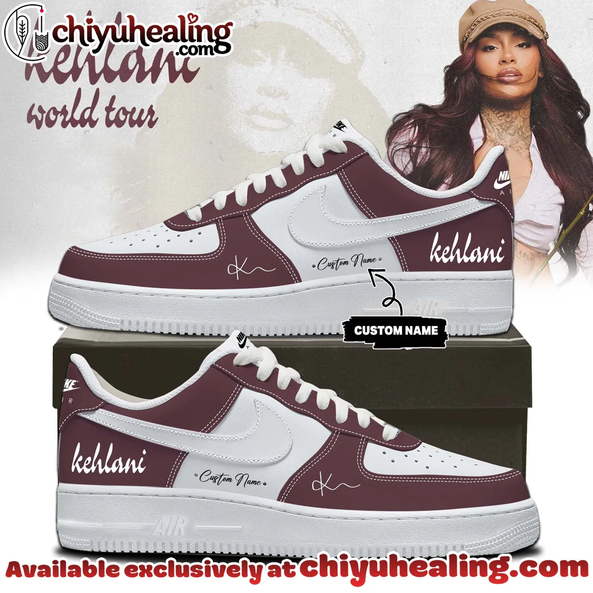 Kehlani World Tour Custom Air Force 1 & Jordan 1 Shoes [Batch 15]