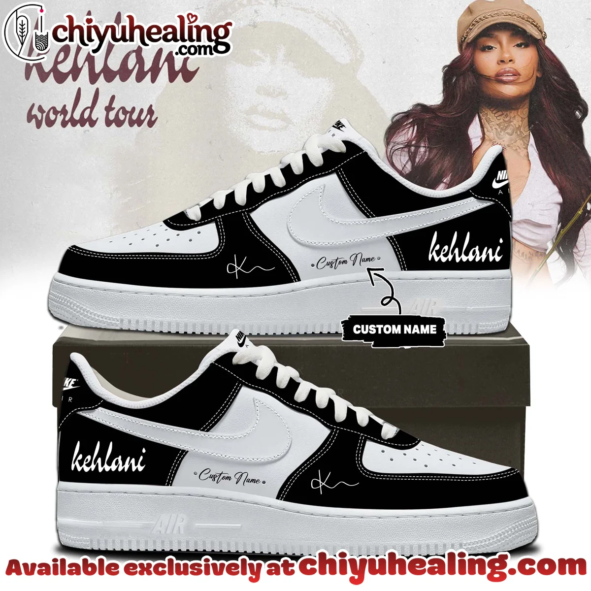 Kehlani World Tour Custom Air Force 1 & Jordan 1 Shoes [Batch 21]