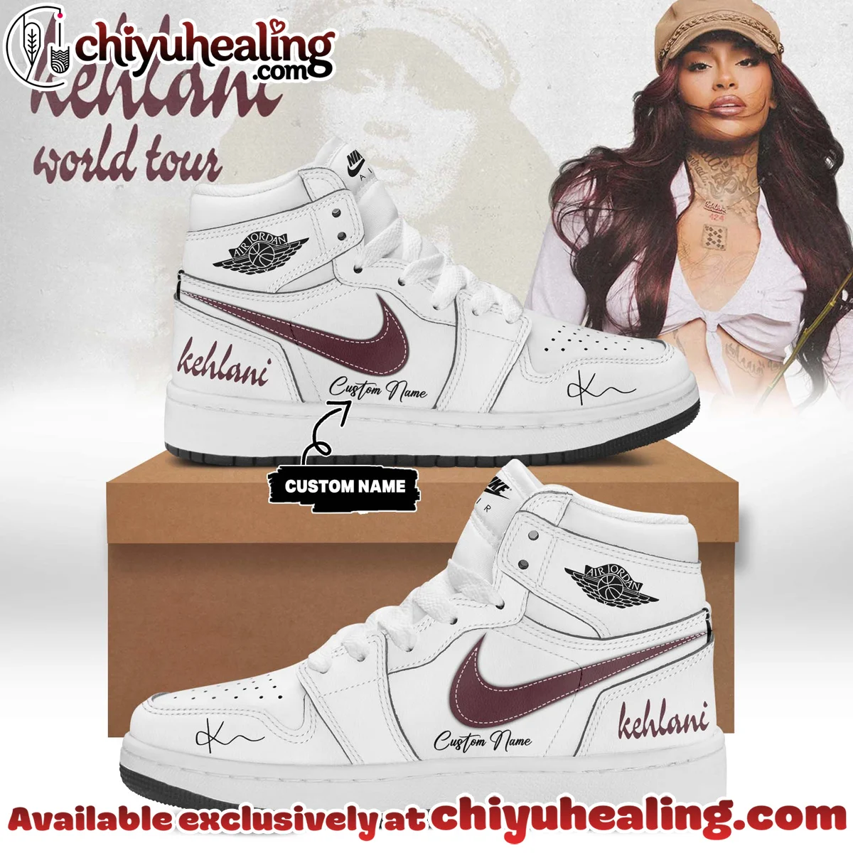Kehlani World Tour Custom Air Force 1 & Jordan 1 Shoes [Batch 6]