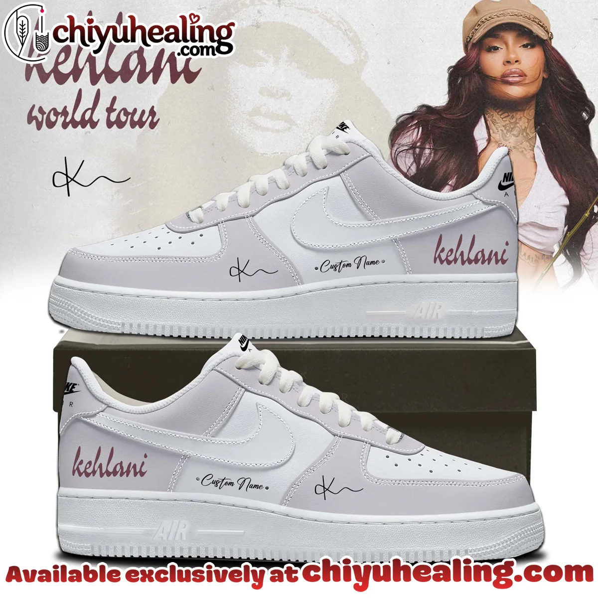 Kehlani World Tour Custom Air Force 1 & Jordan 1 Shoes - Variant 11