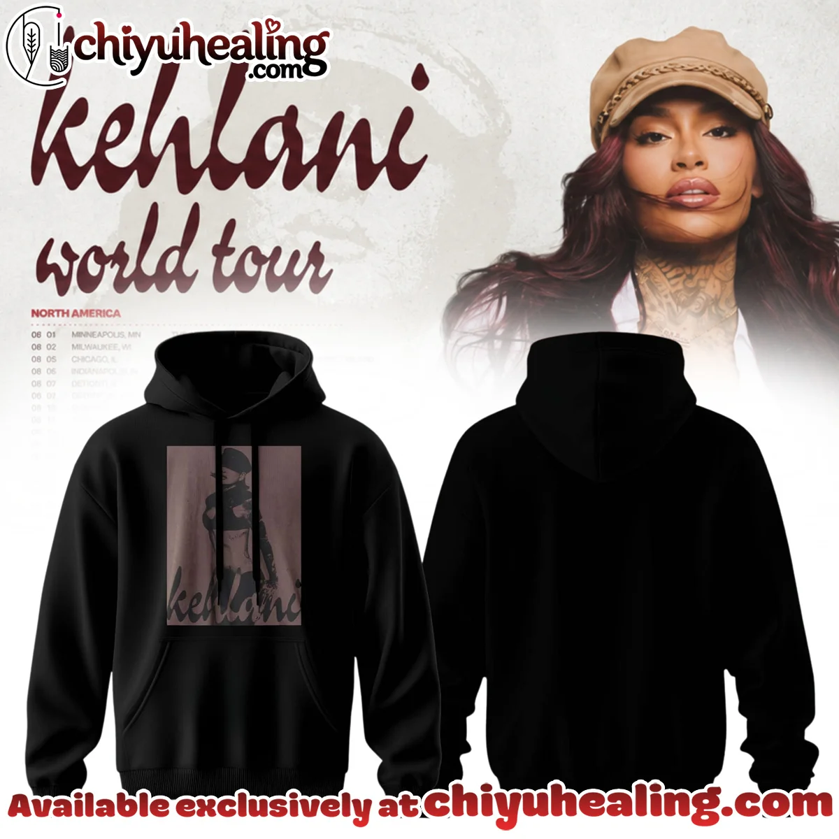 Kehlani World Tour Shirt & Hoodie (Design 1)