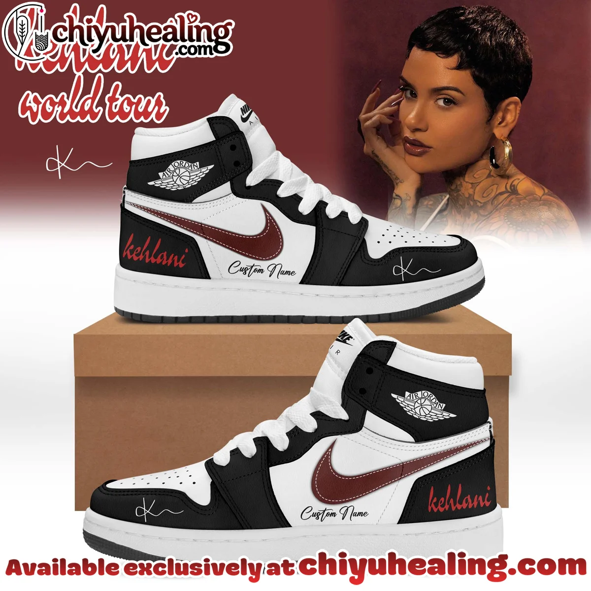 KEHLANI World Tour Signature Custom Air Force 1 & Jordan 1 Shoes [Drop 4]