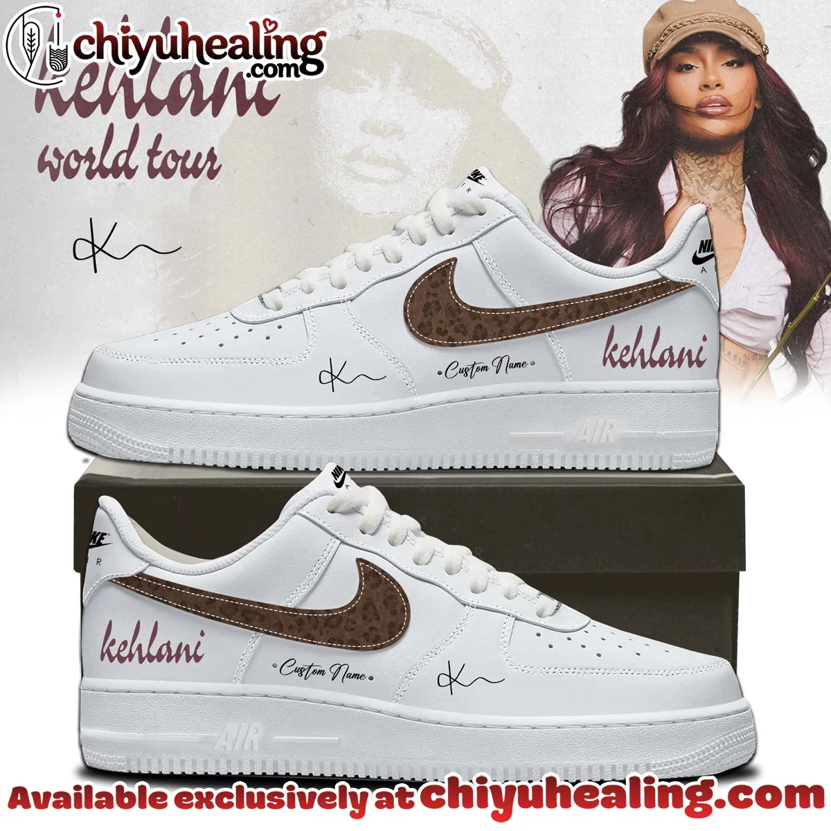 KEHLANI World Tour Signature Custom Air Force 1 & Jordan 1 Shoes [Drop 6]