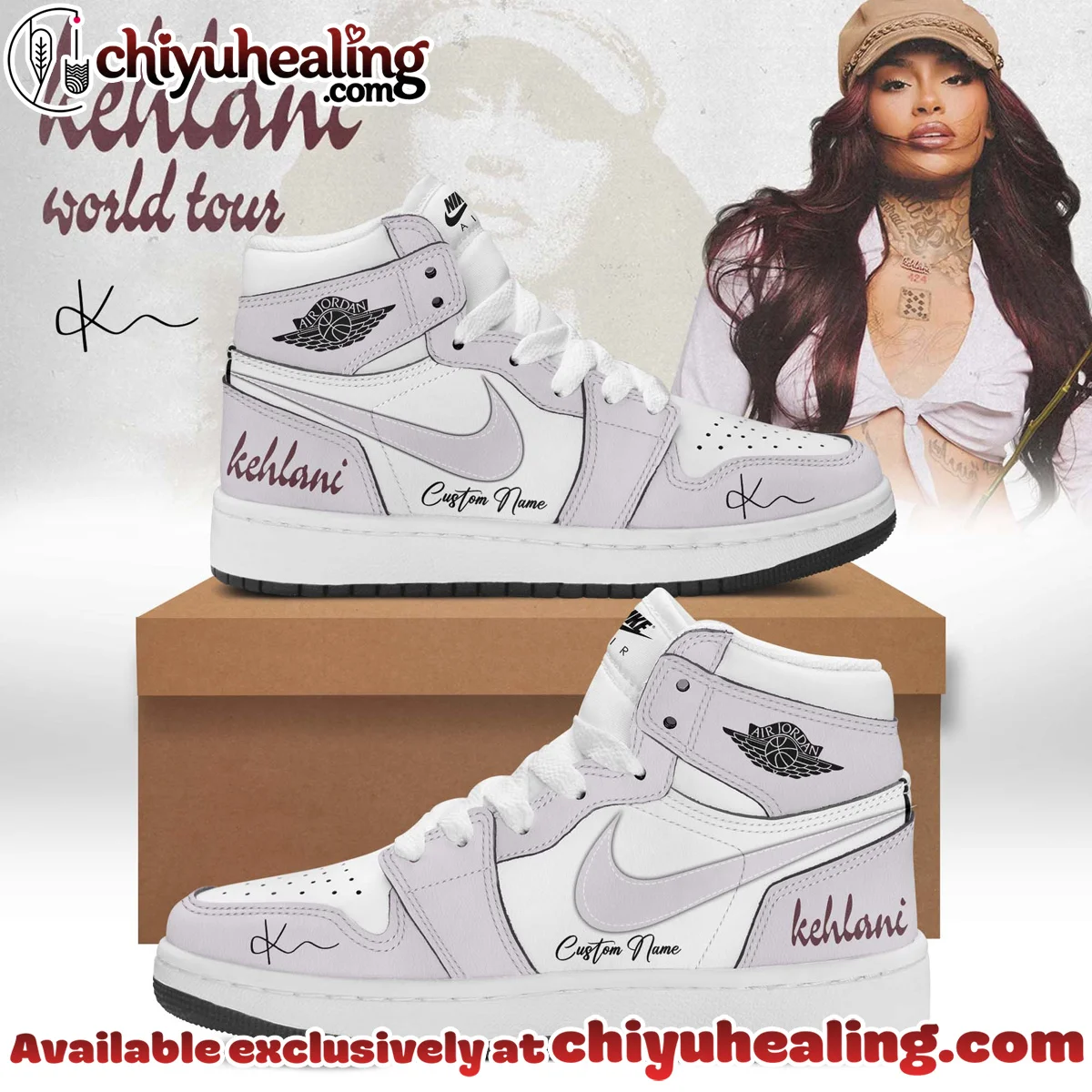KEHLANI World Tour Signature Custom Air Force 1 & Jordan 1 Shoes (Release 4)