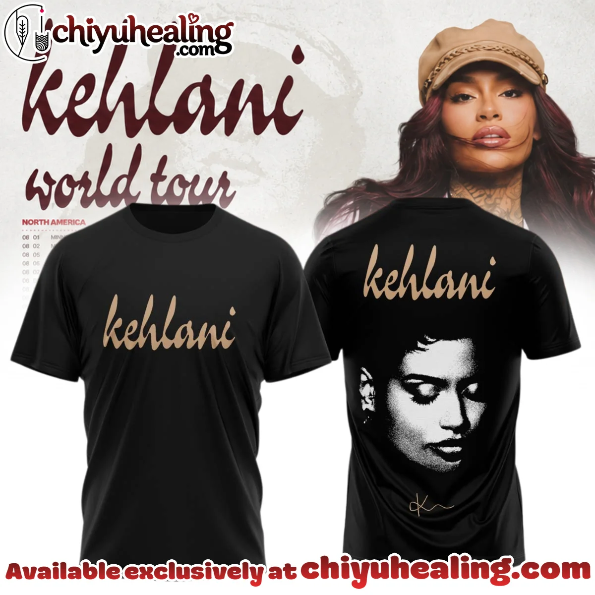 Kehlani World Tour T-Shirt & Hoodie (Style 1)