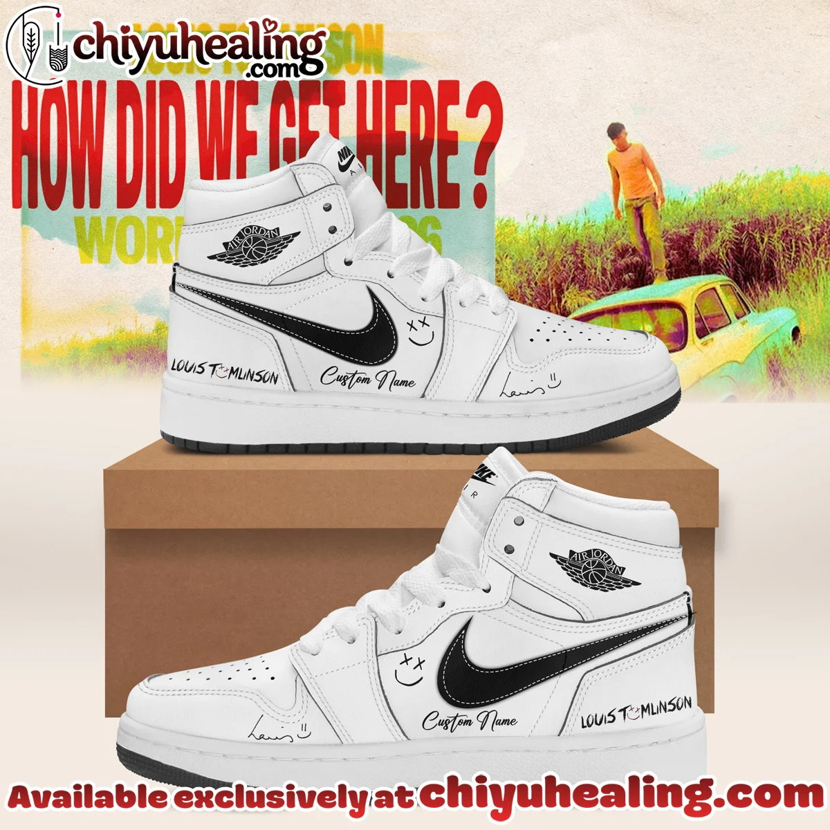 Louis Tomlinson How Did We Get Here Tour Custom Air Force 1 & Jordan 1 Shoes [Batch 9]