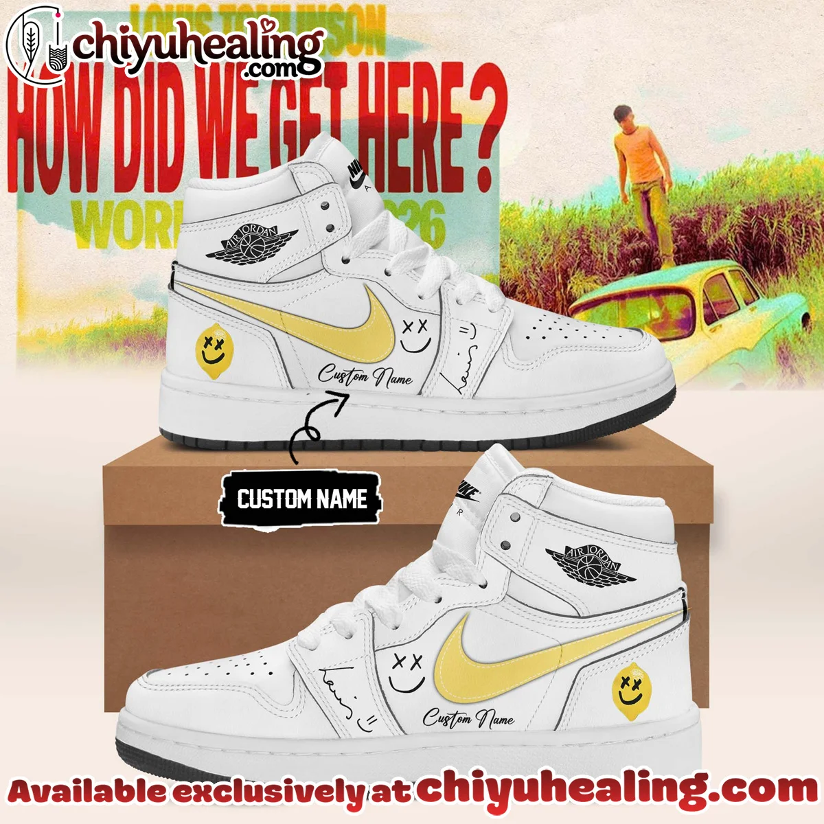 Louis Tomlinson How Did We Get Here Tour Custom Air Force 1 & Jordan 1 Shoes (Design 1)