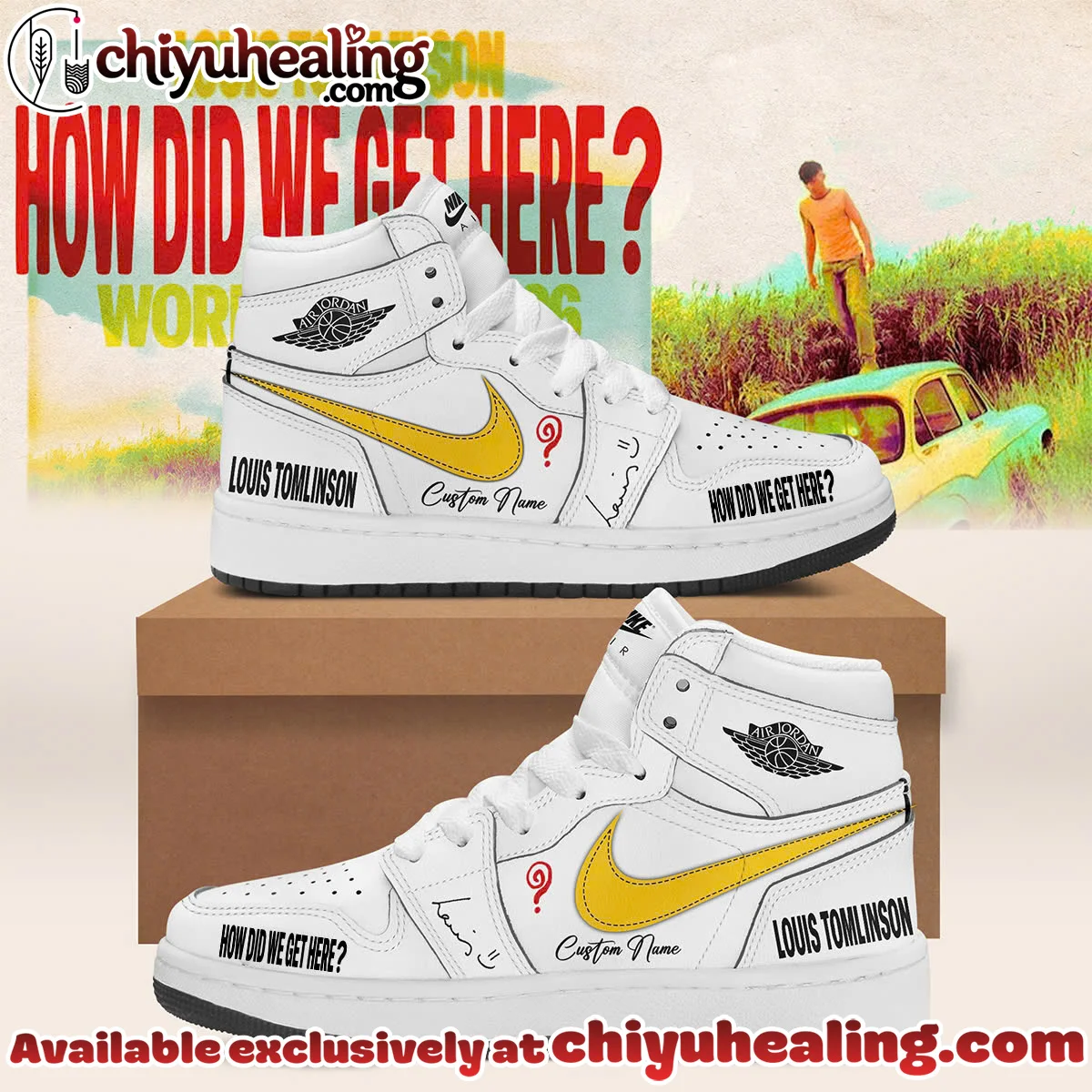 Louis Tomlinson How Did We Get Here Tour Custom Air Force 1 & Jordan 1 Shoes (Design 8)