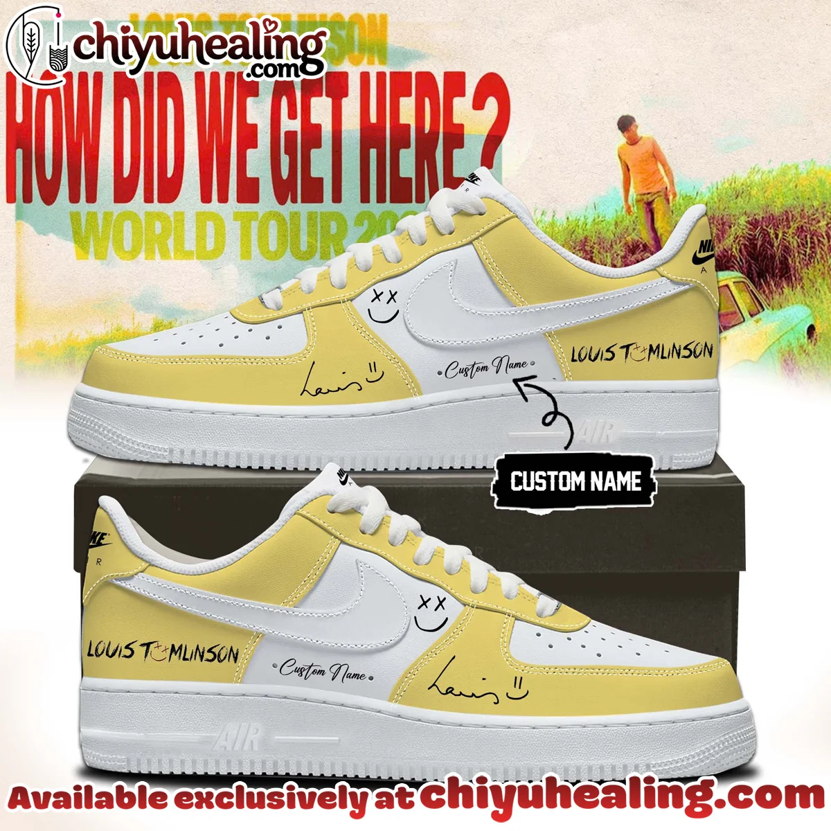 Louis Tomlinson How Did We Get Here Tour Custom Air Force 1 & Jordan 1 Shoes - Part 2