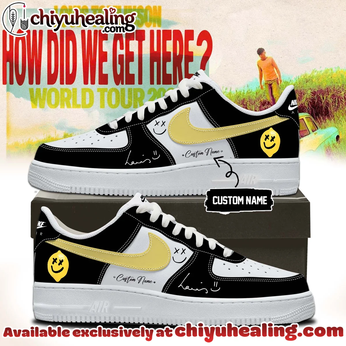 Louis Tomlinson How Did We Get Here Tour Custom Air Force 1 & Jordan 1 Shoes - Part 3