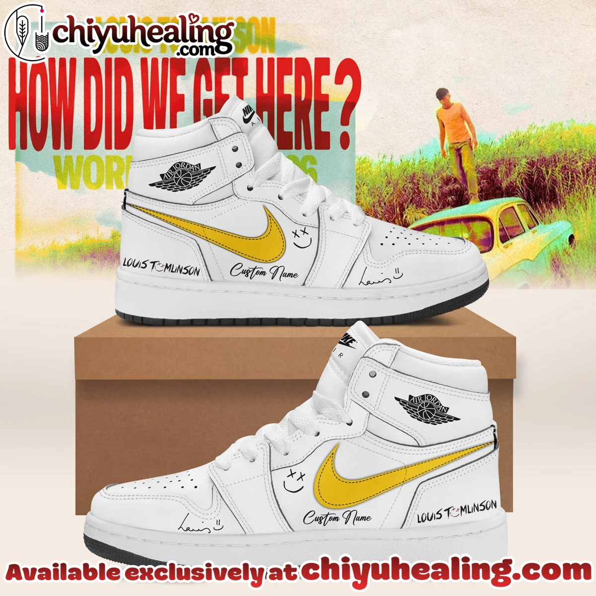 Louis Tomlinson How Did We Get Here Tour Custom Air Force 1 & Jordan 1 Shoes (Release 3)