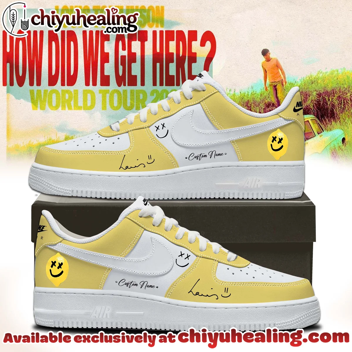 Louis Tomlinson How Did We Get Here Tour Custom Air Force 1 & Jordan 1 Shoes - Series 2