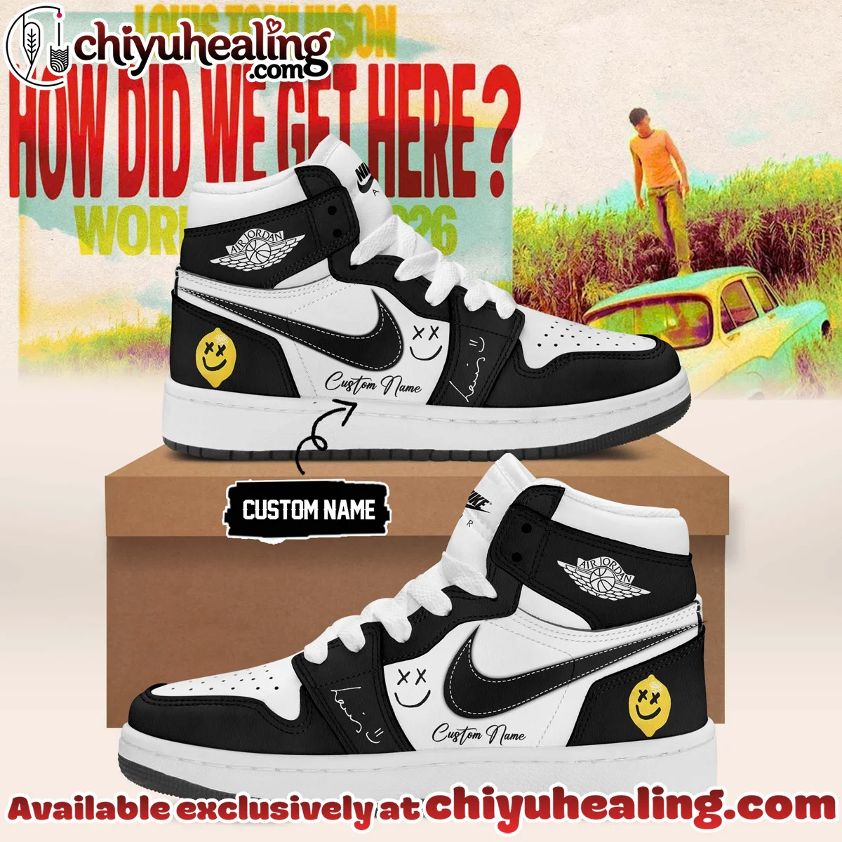 Louis Tomlinson How Did We Get Here Tour Custom Air Force 1 & Jordan 1 Shoes - Series 4