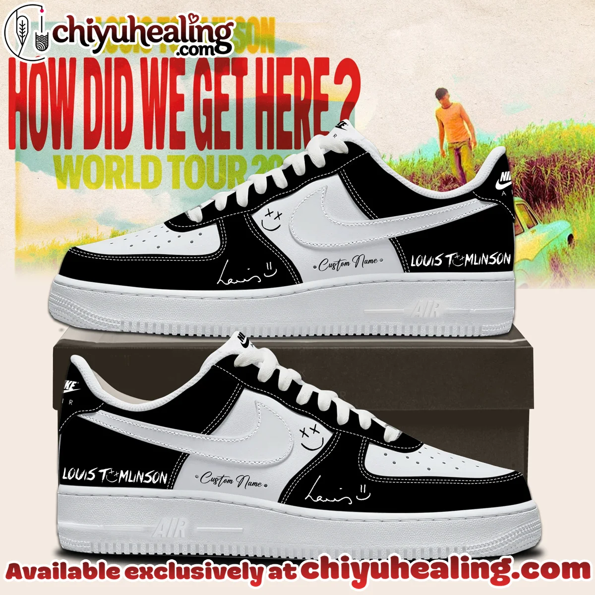 Louis Tomlinson How Did We Get Here Tour Custom Air Force 1 & Jordan 1 Shoes - Series 5