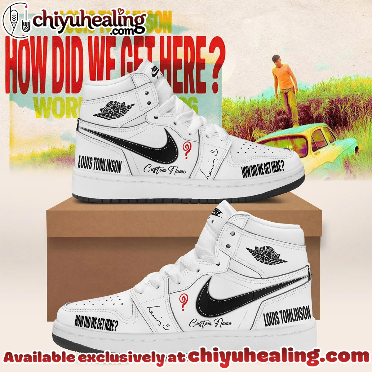 Louis Tomlinson How Did We Get Here Tour Custom Air Force 1 & Jordan 1 Shoes - Series 7