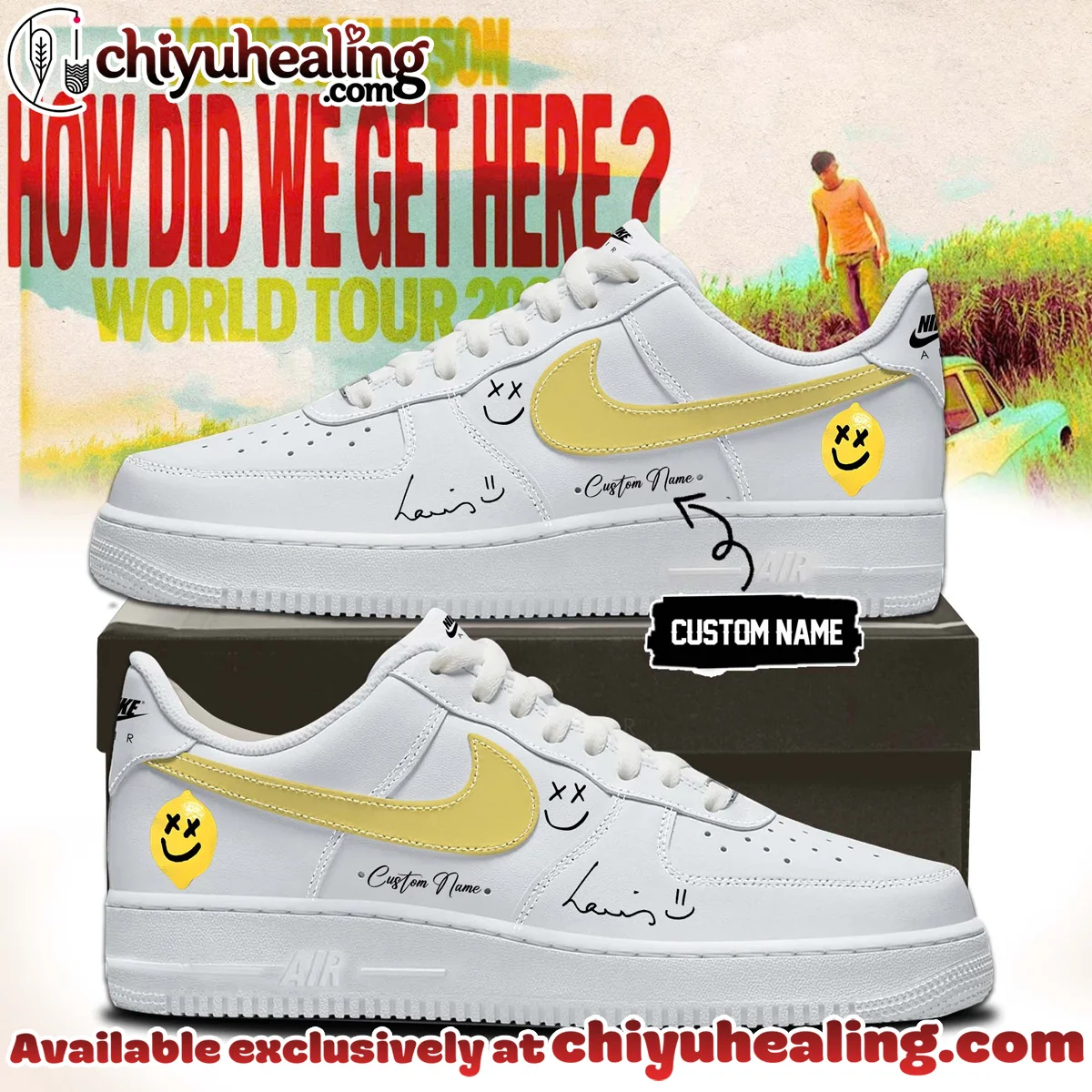 Louis Tomlinson How Did We Get Here Tour Custom Air Force 1 & Jordan 1 Shoes (Style 7)
