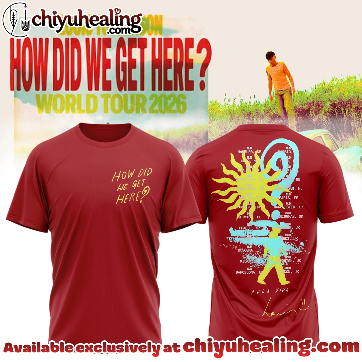 Louis Tomlinson How Did We Get Here Tour Shirt & Hoodie - Part 13