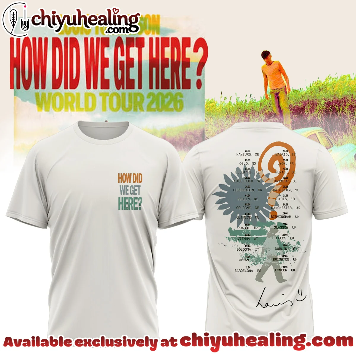 Louis Tomlinson How Did We Get Here Tour Shirt & Hoodie (Release 10)