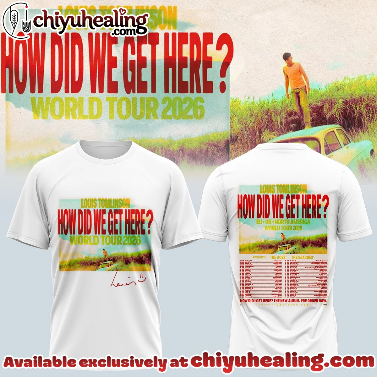 Louis Tomlinson How Did We Get Here Tour T-Shirt & Hoodie (Design 8)