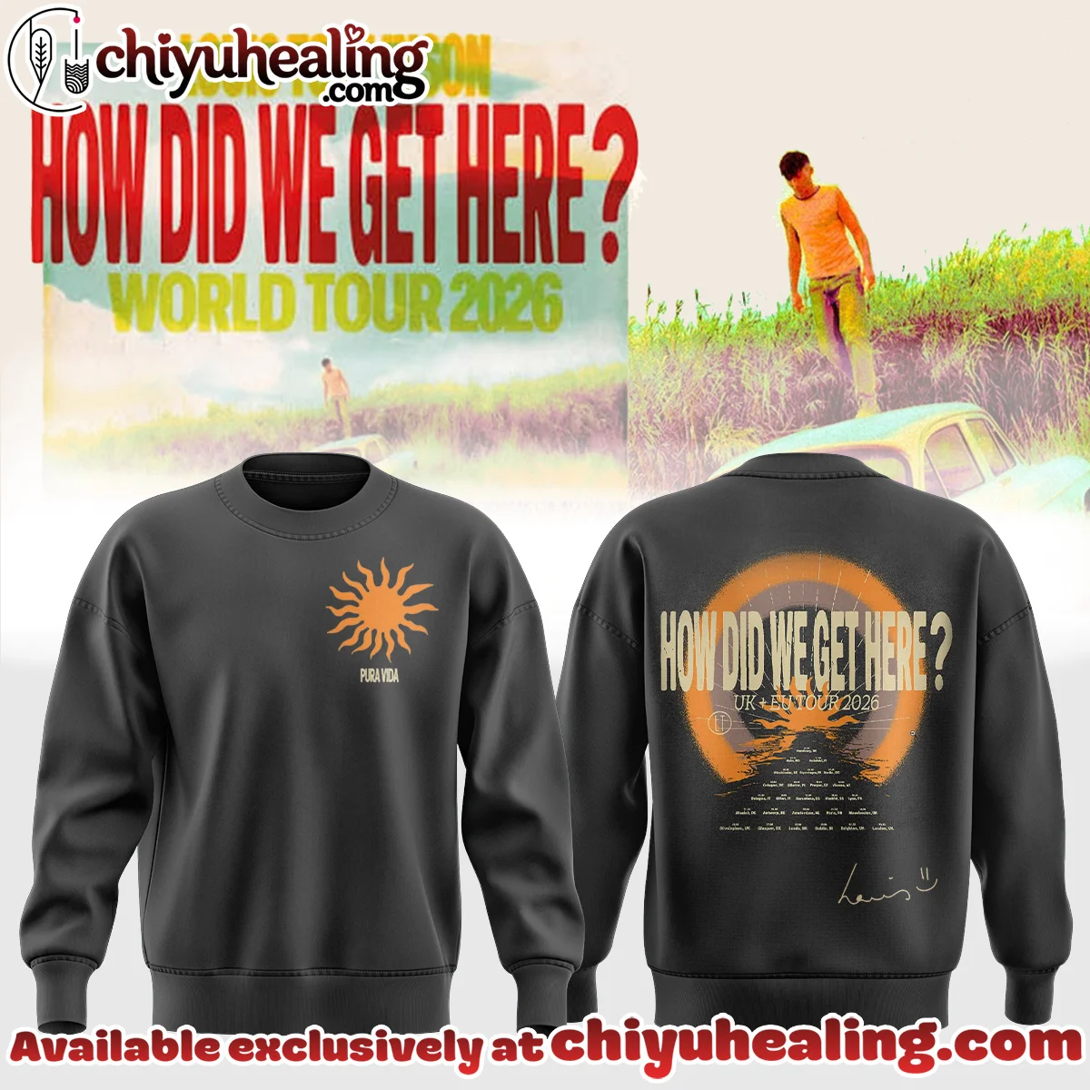 Louis Tomlinson How Did We Get Here Tour T-Shirt & Hoodie - Part 6