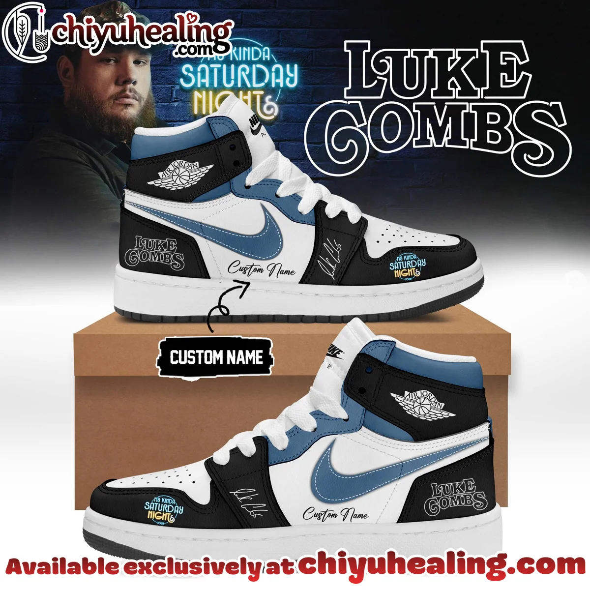 Luke Combs My Kinda Saturday Night Tour Custom Air Force 1 & Jordan 1 Shoes [Batch 18]