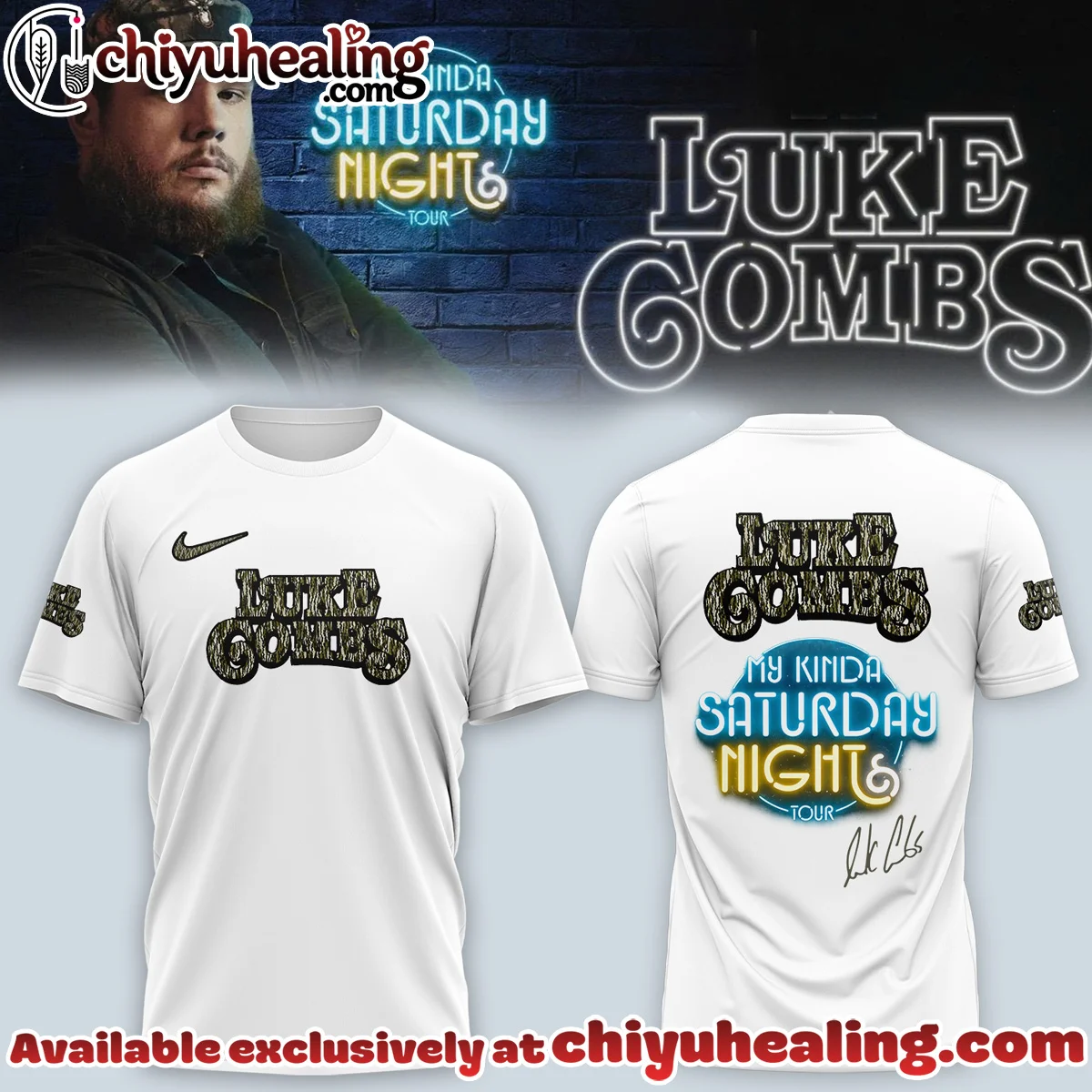 Luke Combs My Kinda Saturday Night Tour Shirt & Hoodie [Batch 27]