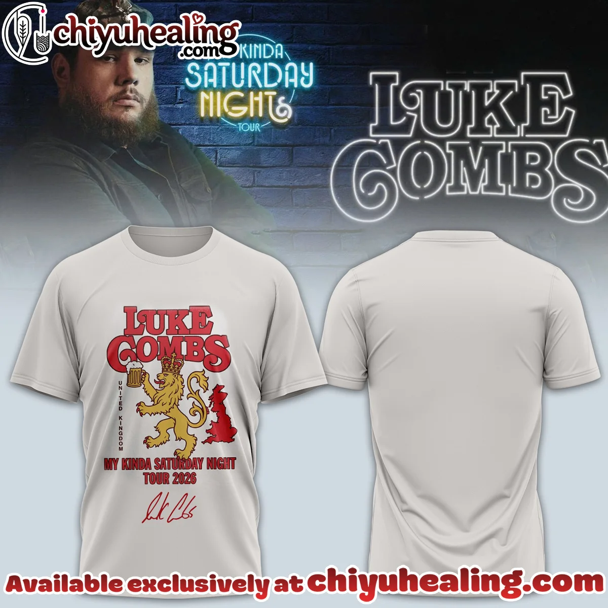 Luke Combs My Kinda Saturday Night Tour Shirt & Hoodie [Batch 6]