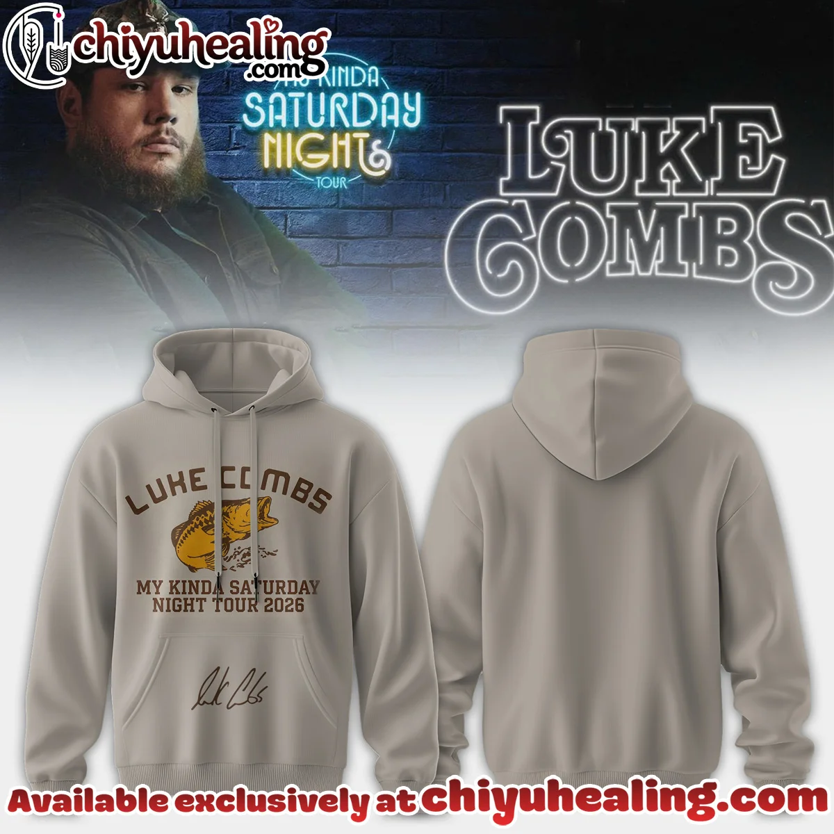 Luke Combs My Kinda Saturday Night Tour Shirt & Hoodie (Design 6)