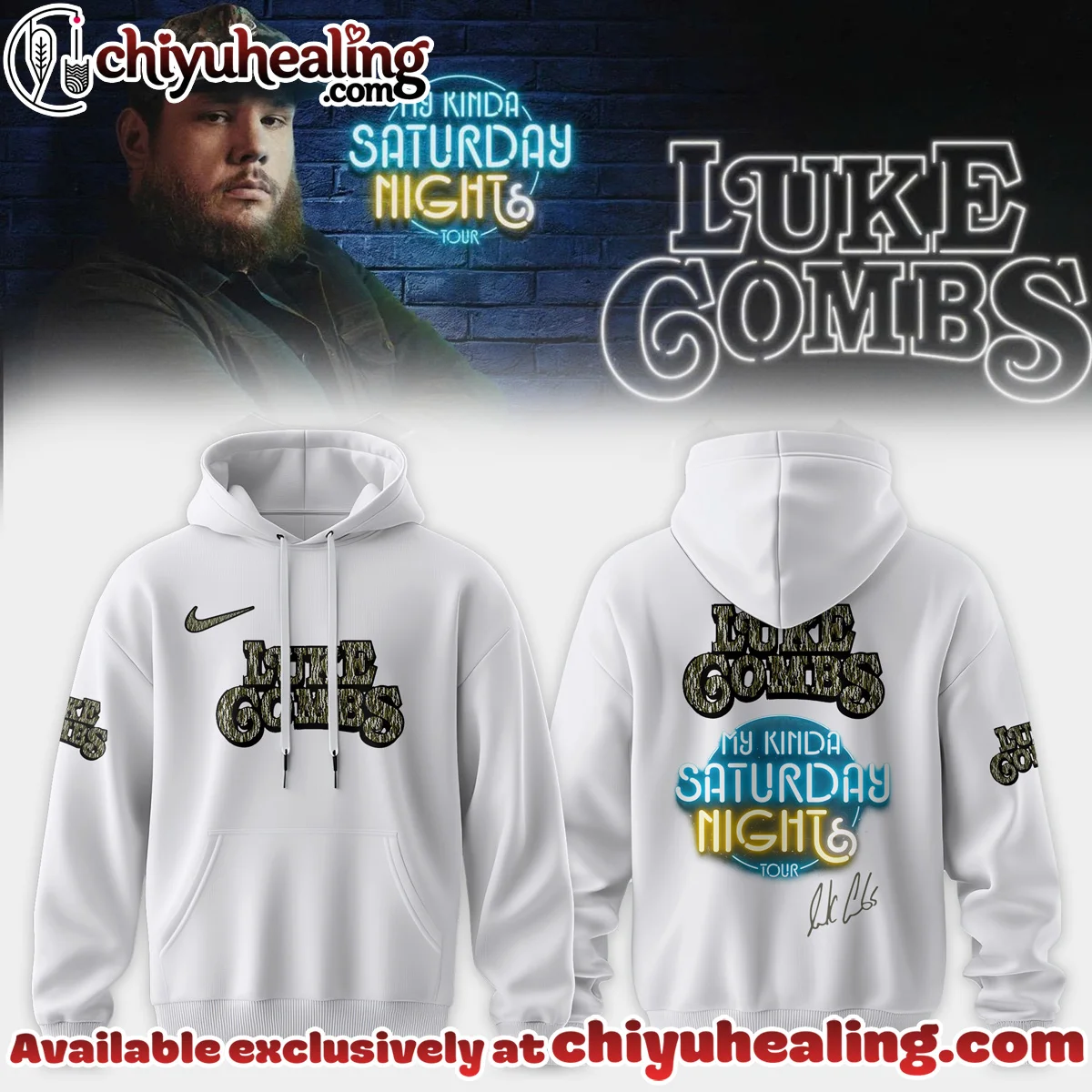 Luke Combs My Kinda Saturday Night Tour Shirt & Hoodie [Drop 7]