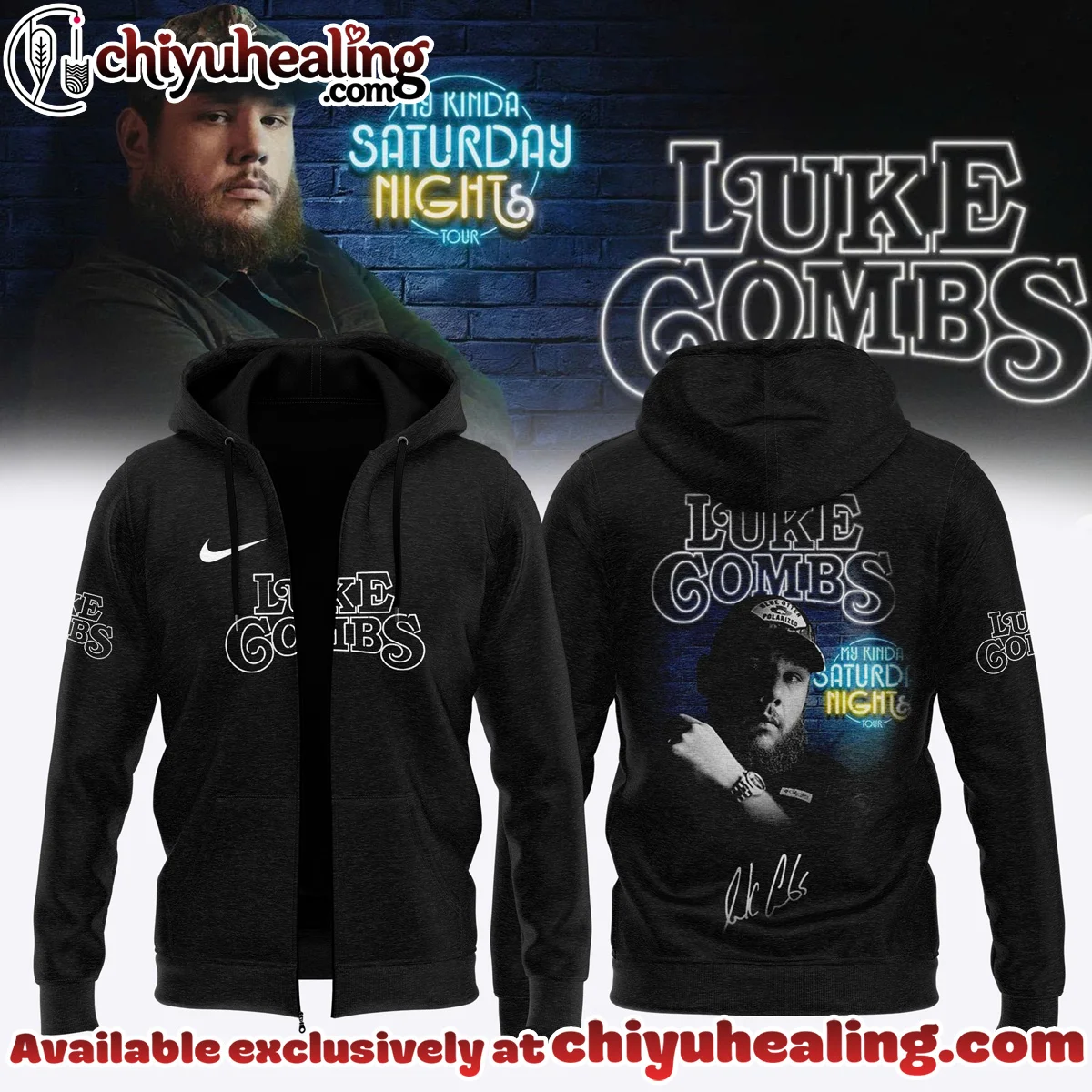 Luke Combs My Kinda Saturday Night Tour Shirt & Hoodie - Series 12