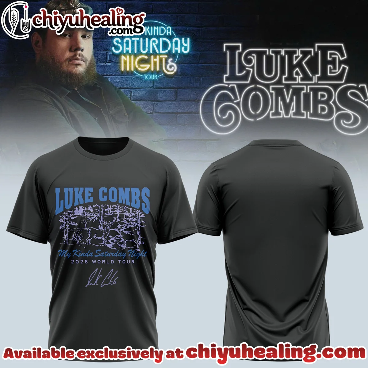 Luke Combs My Kinda Saturday Night Tour Shirt & Hoodie - Series 25