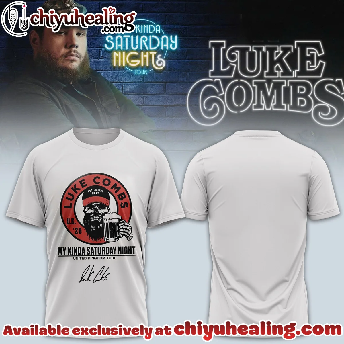 Luke Combs My Kinda Saturday Night Tour T-Shirt & Hoodie [Batch 3]