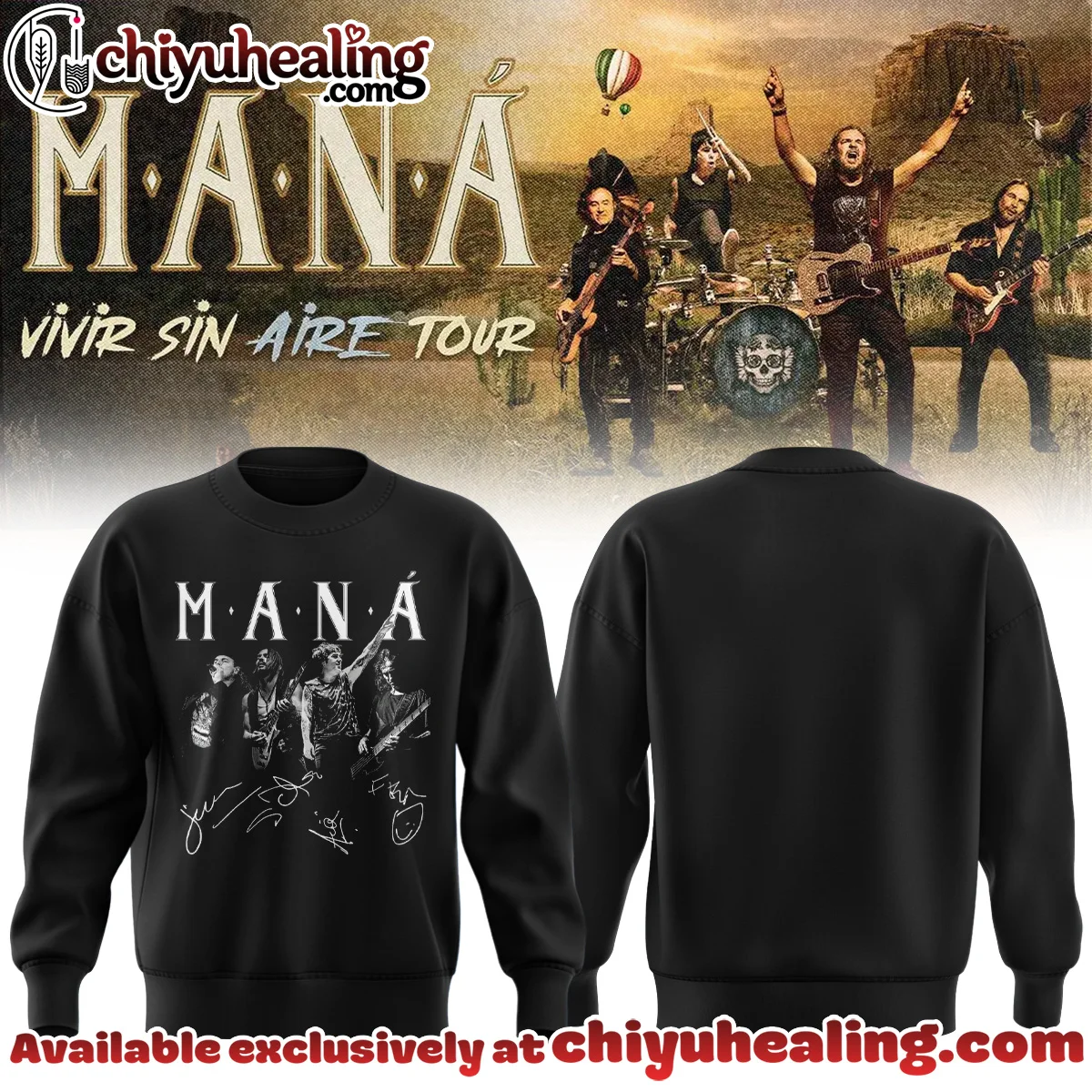 Maná Vivir Sin Aire Tour Shirt & Hoodie [Drop 19]