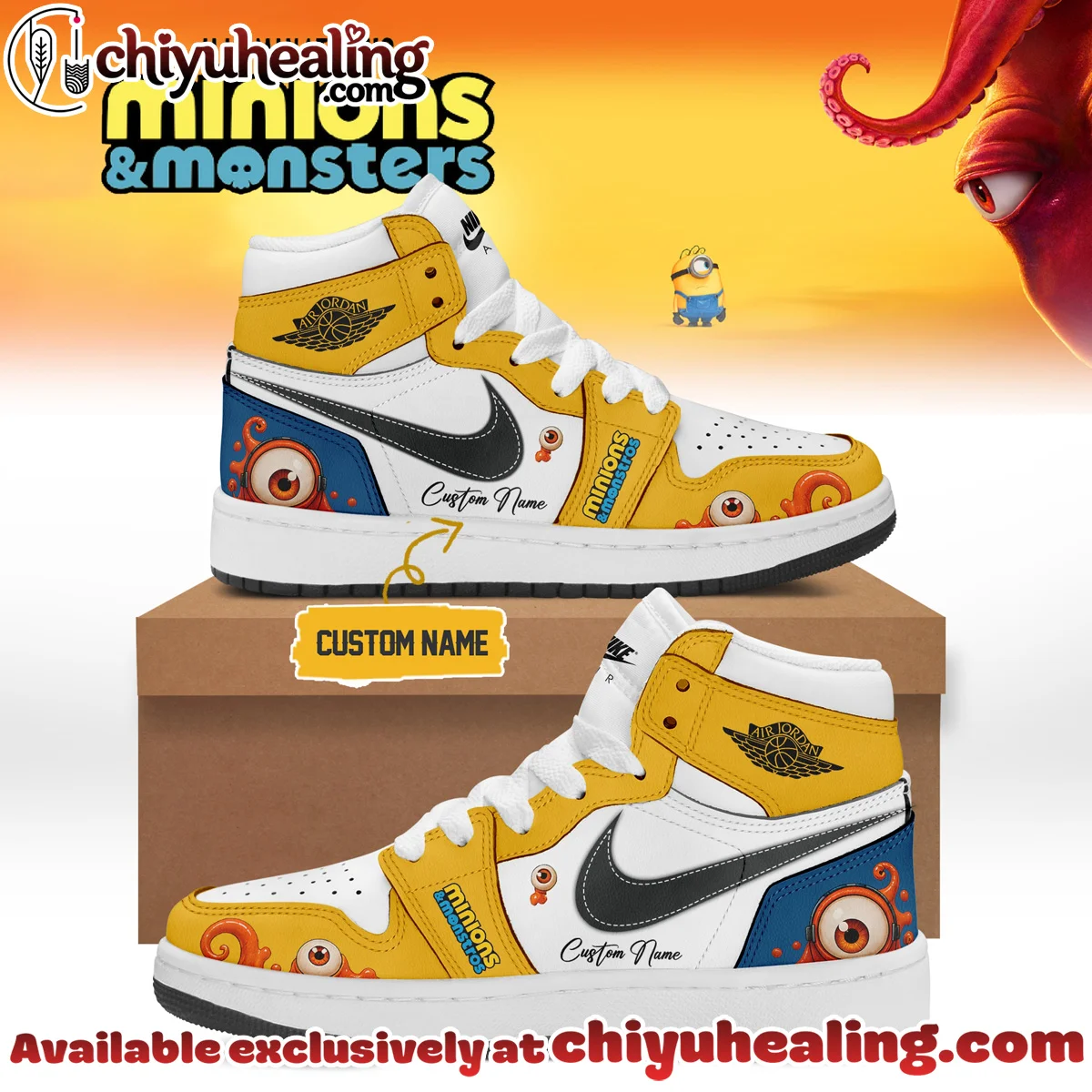 Minions x Monsters Custom Air Force 1 & Jordan 1 Shoes [Batch 11]
