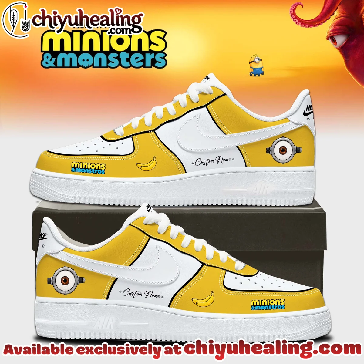Minions x Monsters Custom Air Force 1 & Jordan 1 Shoes [Batch 12]