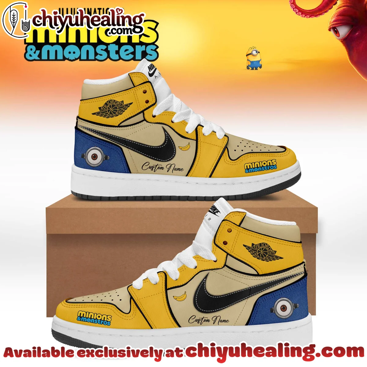Minions x Monsters Custom Air Force 1 & Jordan 1 Shoes (Release 10)