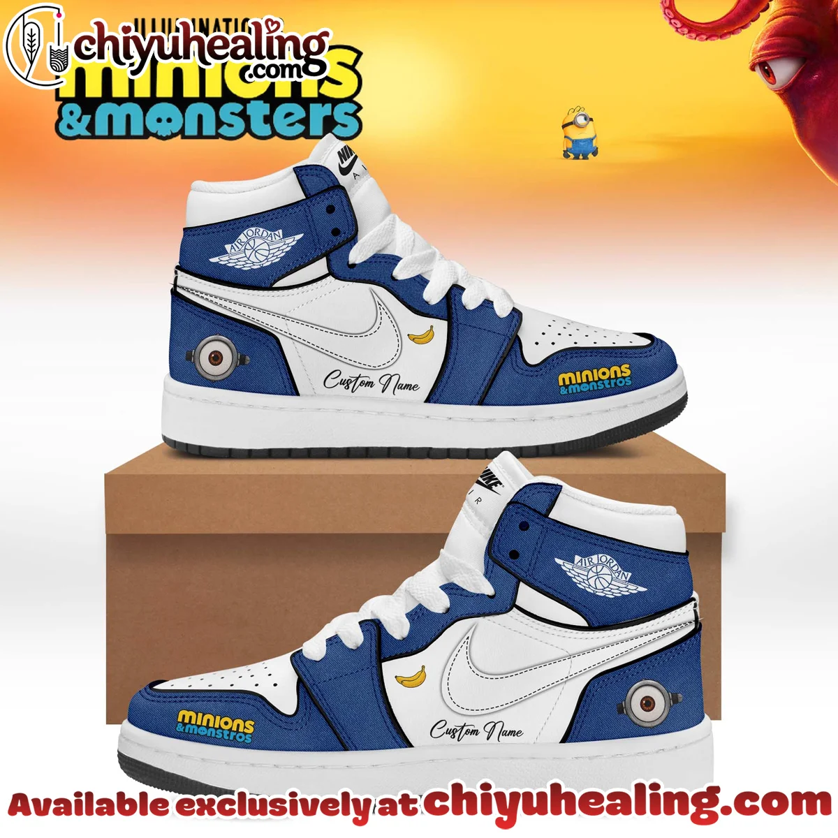 Minions x Monsters Custom Air Force 1 & Jordan 1 Shoes (Release 2)