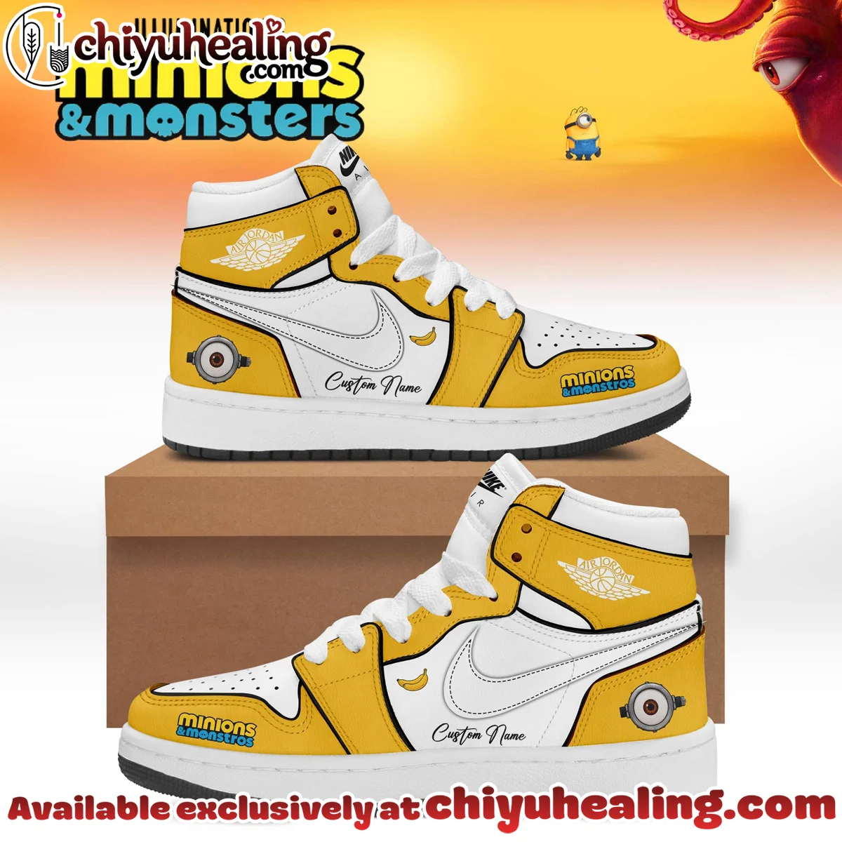 Minions x Monsters Custom Air Force 1 & Jordan 1 Shoes (Release 9)