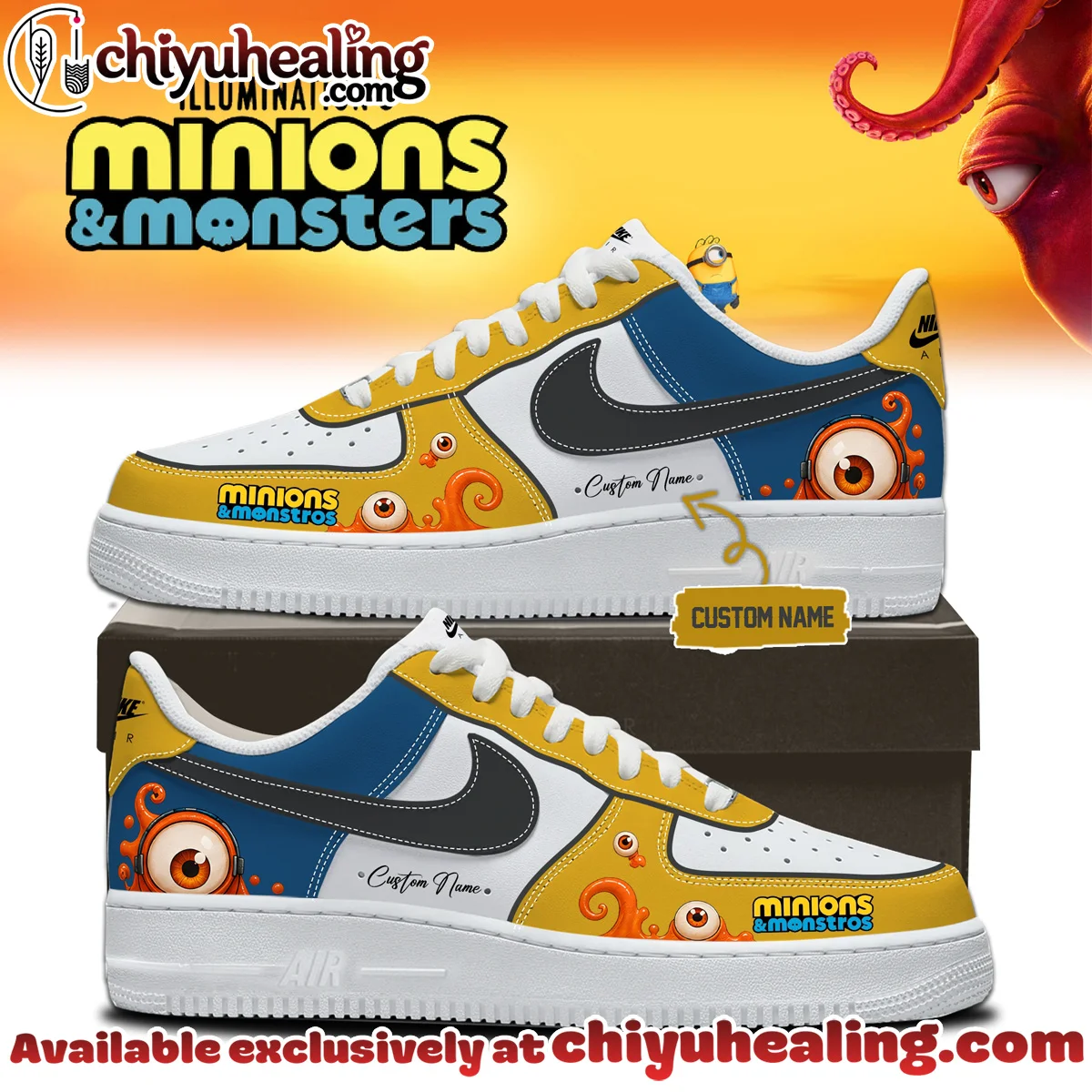 Minions x Monsters Custom Air Force 1 & Jordan 1 Shoes - Variant 3