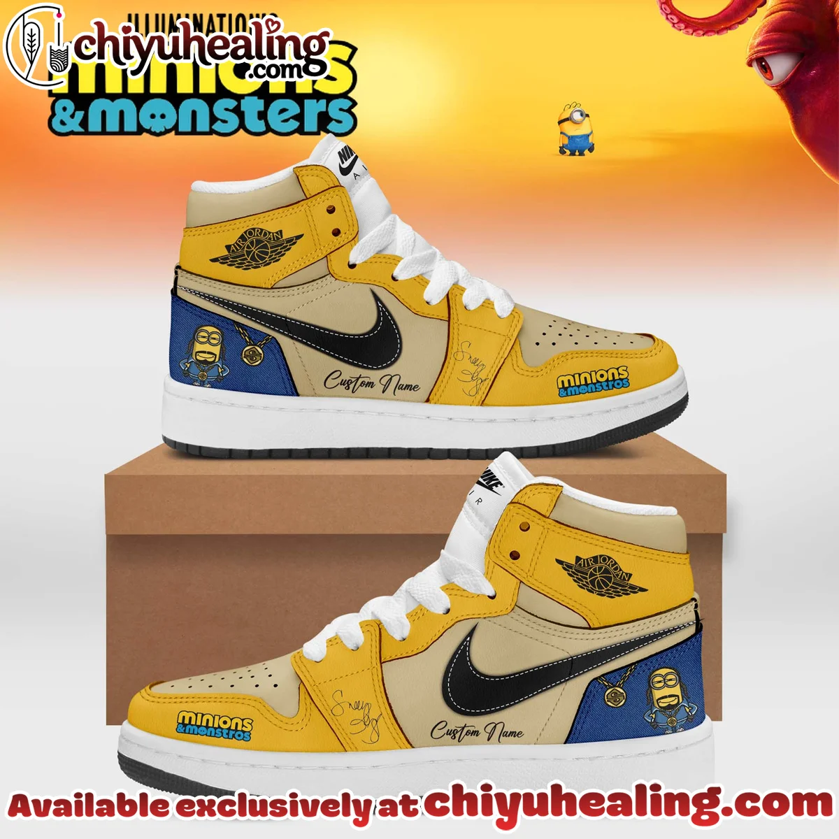 Minions x Snoop Custom Air Force 1 & Jordan 1 Shoes (Style 2)
