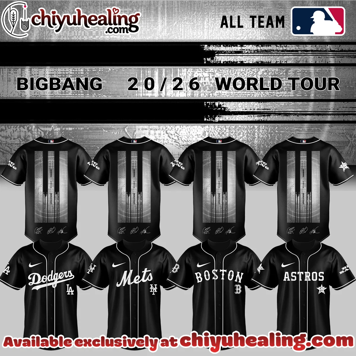 MLB All Team x BIGBANG WORLD TOUR Signature Baseball Jersey [Drop 3]