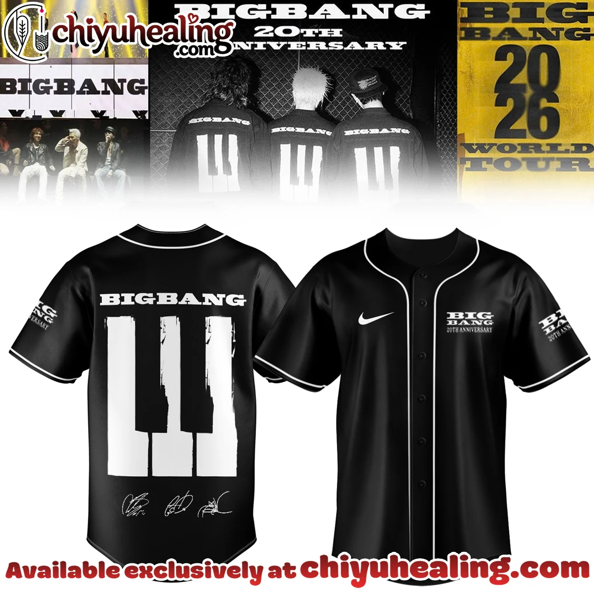 MLB All Team x BIGBANG WORLD TOUR Signature Baseball Jersey - Part 2