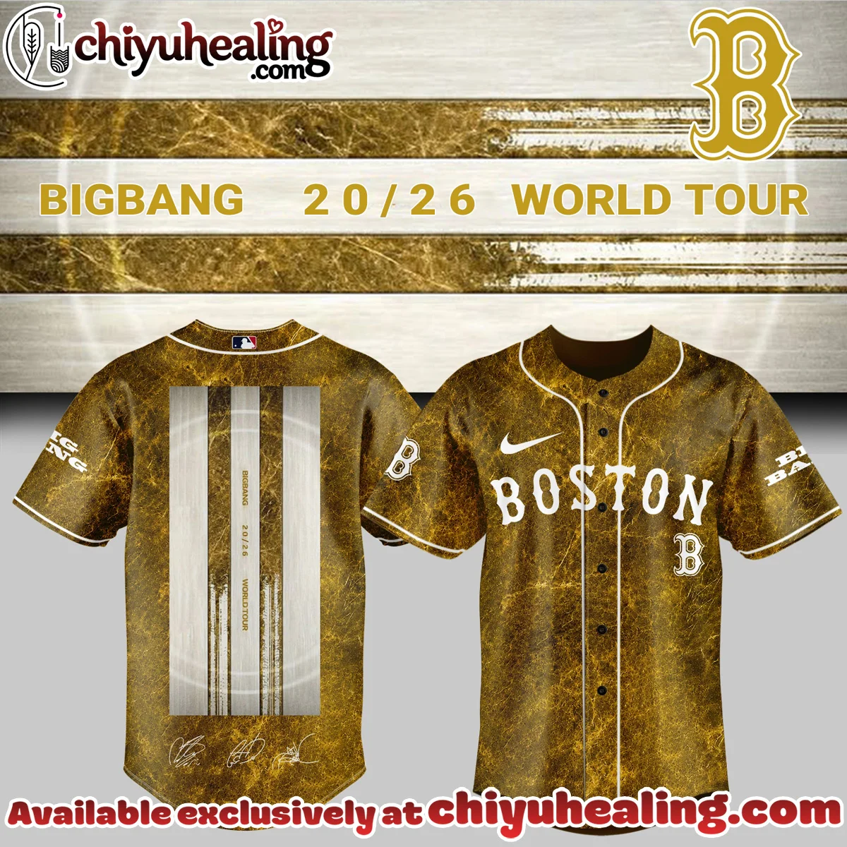 MLB All Team x BIGBANG WORLD TOUR Signature Baseball Jersey - Variant 4 MLB All Team x BIGBANG WORLD TOUR Signature Baseball Jersey - Variant 4