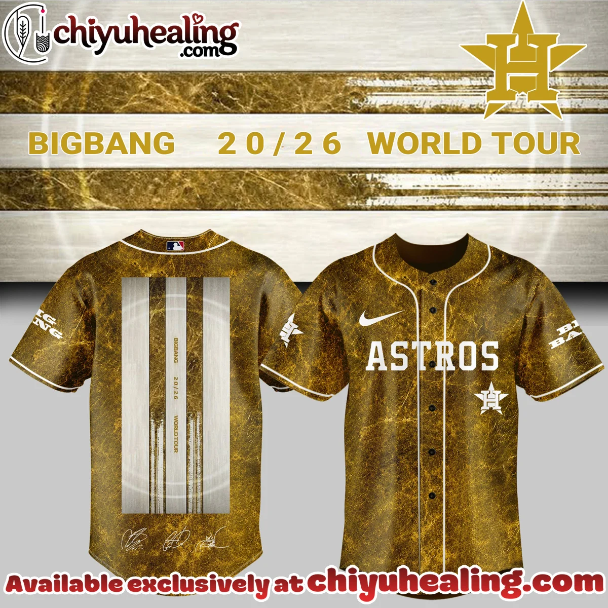 MLB All Team x BIGBANG WORLD TOUR Signature Baseball Jersey - Variant 4 MLB All Team x BIGBANG WORLD TOUR Signature Baseball Jersey - Variant 4