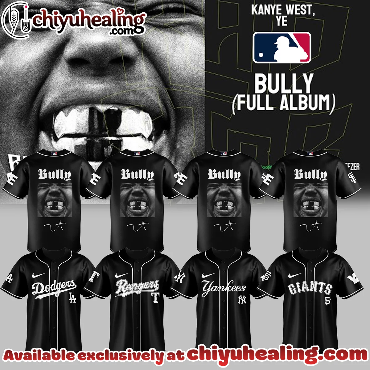 MLB ALL TEAMS x Kanye West Ye Live Concert Tour Jersey [Drop 1]