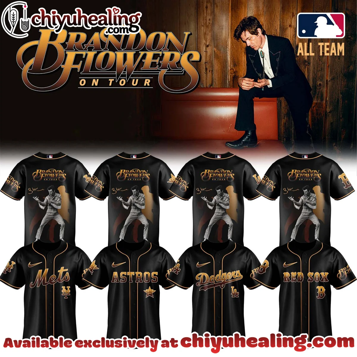MLB x Brandon Flowers Signature Baseball Jersey (Design 2)