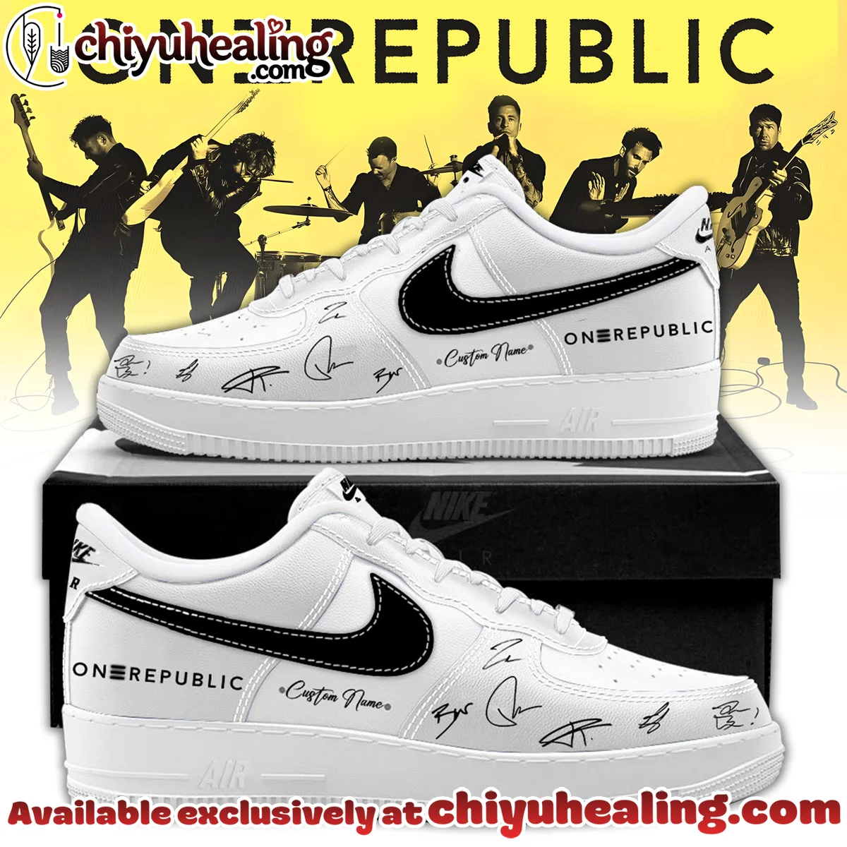OneRepublic Custom Air Force 1 & Jordan 1 Shoes [Batch 10]