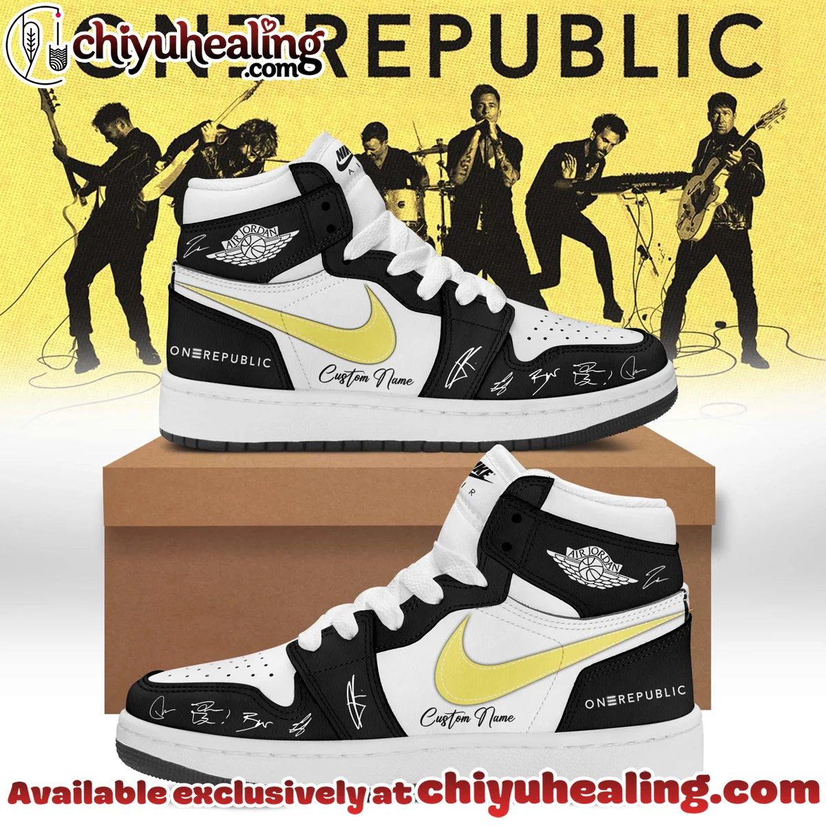 OneRepublic Custom Air Force 1 & Jordan 1 Shoes [Batch 9]